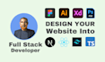 convert figma to react, psd to react bootstrap website