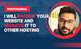 take backup transfer and migrate website to new hosting