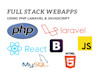 develop professional website using html, CSS, javascript, PHP, laravel