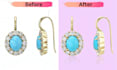 do jewelry retouching and touch up of 3 imagesst