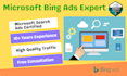 setup high quality microsoft bing ads PPC search campaign