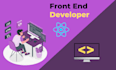 do front end web development using react js