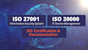 provide iso 27001, 20 000, 42001, 50001, and other certifications