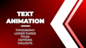 create text effects, motion graphics animation, typography