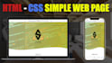 make your web page in html and css