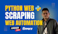 do python web scraping, data mining, and web automation