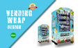 make effective and professional vending machine atm machine wrap design