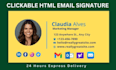 make a clickable HTML email signature