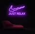 design neon logo, neon sign and neon light design with acrylic