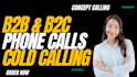make phone calls, cold calling, telemarketing as cold caller