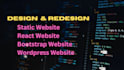 create a beautiful frontend of static or react website