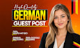 do manual SEO german backlinks service german guest post high da link building