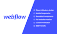 design and develop a website or landing in webflow