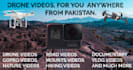 make the best drone and gopro video for you in pakistan
