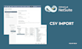import netsuite CSV records