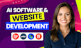 do ai website, ai web application, ai software as full stack website developer