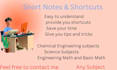make short notes and shortcuts for any course