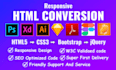 convert your PSD design files into HTML and CSS code