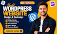 do wordpress website development, website design  and redesign wordpress website