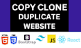 duplicate, copy clone, design, redesign any website