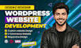create professional and responsive wordpress website design and ecommerce