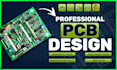 design pcb boards by using  kicad, proteus, altium, etc,