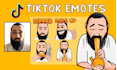 create tiktok emotes, tiktok emojis, tiktok subscription stickers