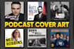 design podcast cover art and podcast logo