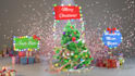 customize with logo and text in funny christmas video