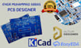 design circuit, schematic and pcb layout in altium, kicad, proteus, easyeda