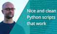 code your python scripts
