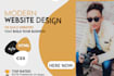 design modern responsive website with HTML CSS bootstrap