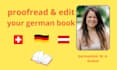 proofread your german book
