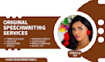 create a powerful and insightful speech for any occasion