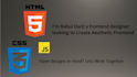 create responsive website in HTML CSS javascript