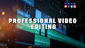 professionally edit videos with cuts, titles, logo, transitions, and music
