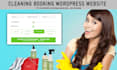 build office house cleaning booking wordpress website