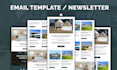 design editable responsive real estate HTML email newsletter template