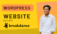design responsive wordpress website with breakdance or bricks builder