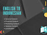 do manually translate english to indonesian in 24 hours