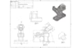 create 2d technical drawing, engineering drawing, mechanical drawing, autocad