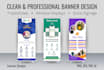 design a professional print ready banner