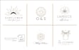design an luxury boho line art logo