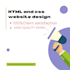 build a custom website template using HTML and CSS