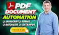 build custom scripts to automate PDF generation and processing
