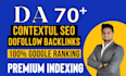 provides 600 high quality contextual SEO dofollow backlinks