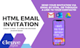 design an invitation by html, to send by email