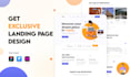 design unique landing page, website UI UX in figma