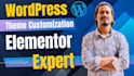 install wordpress and theme customization with elementor