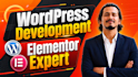 install wordpress and theme customization with elementor